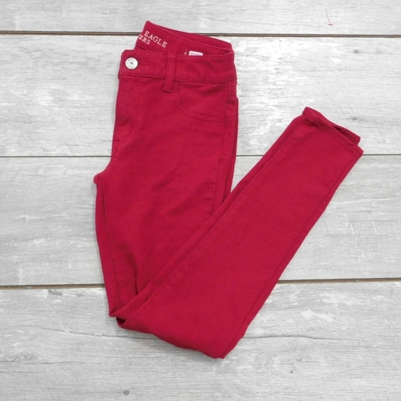 AMERICAN EAGLE OUTFITTERS SZ 2R STRETCH JEGGINGS - Picture 2 of 5